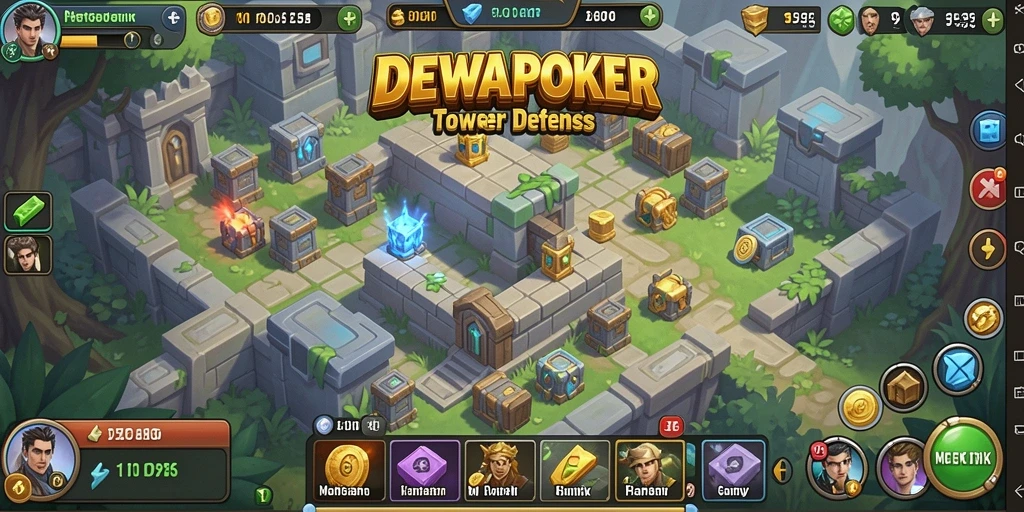 Tangkapan layar gameplay DEWAPOKER menampilkan momen bertahan melawan serangan musuh.