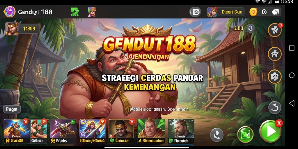 Tampilan gameplay GENDUT188 yang menampilkan aksi strategi yang menegangkan.