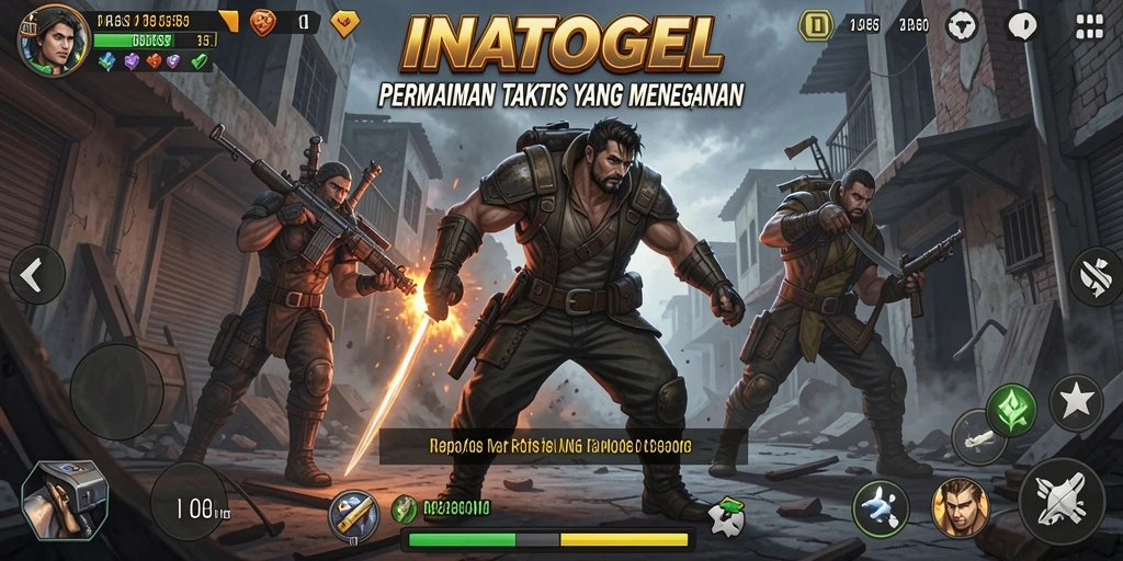Screenshot utama INATOGEL menampilkan aksi mendebarkan dalam gameplay TPS.