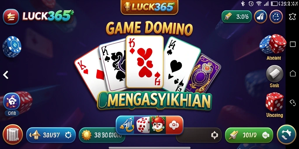 Tampilan menarik dari gameplay Domino di LUCK365.