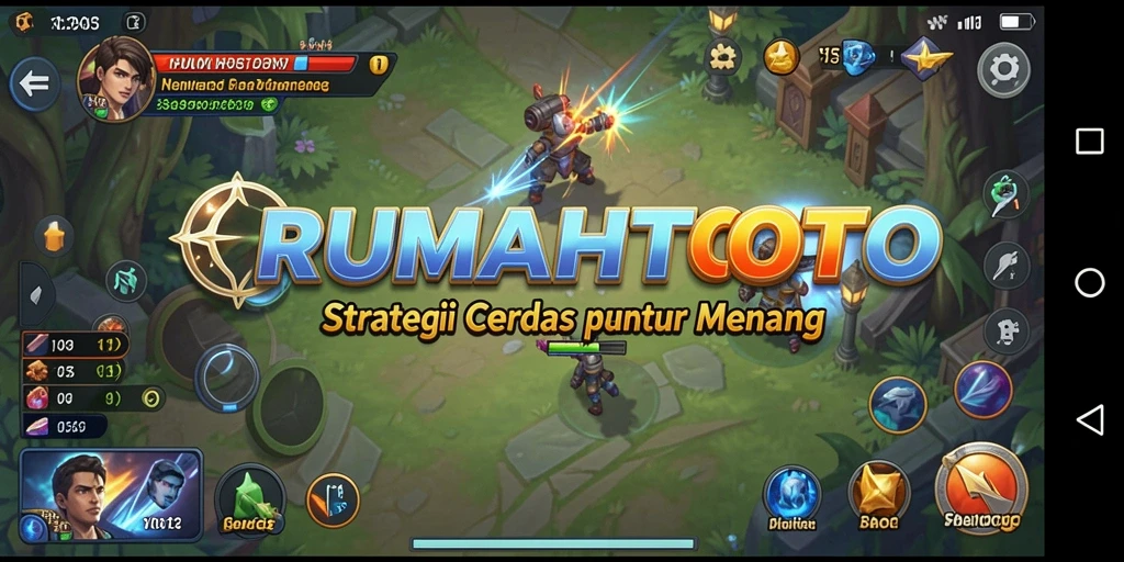 Tampilan gameplay seru dalam RUMAHTOTO menampilkan strategi yang menantang.